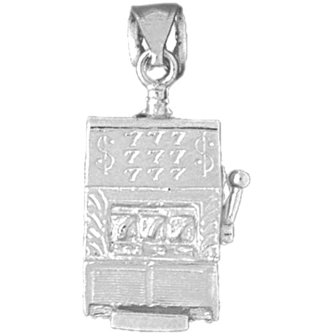 Sterling Silver Slot Machine Pendant