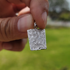 Spielkartenanhänger aus Sterlingsilber, Ass und König (rhodiniert oder gelbvergoldet)