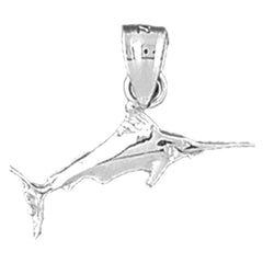 Sterling Silver Marlin Pendant