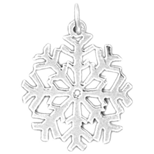 Sterling Silver Snow Flake Pendant