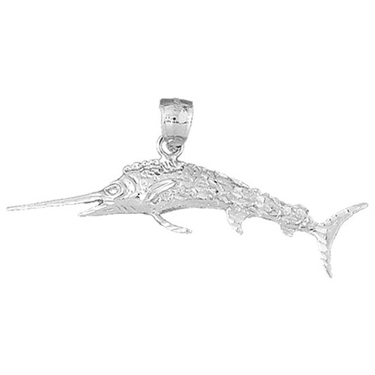 Sterling Silver Marlin Pendant