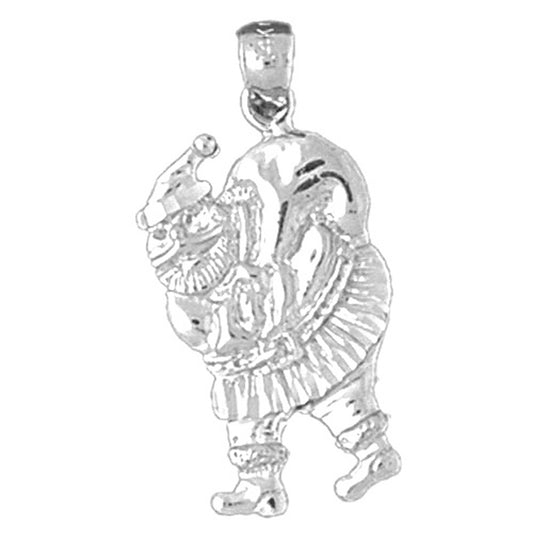 Sterling Silver Santa Clause Pendant
