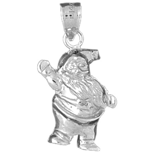 Sterling Silver Santa Clause Pendant