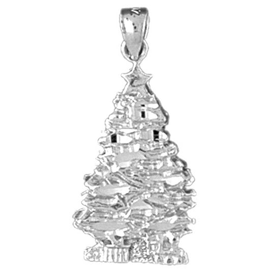 Sterling Silver Christmas Tree Pendant