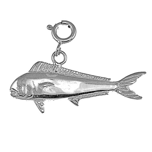 Sterling Silver Mahi Mahi Pendant