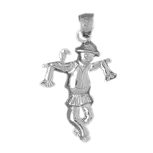 Sterling Silver Scare Crow Pendant