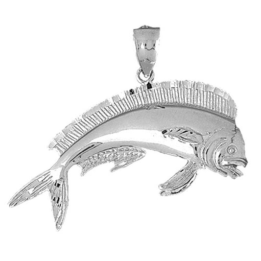 Sterling Silver Mahi Mahi Pendant