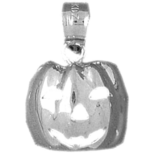 Sterling Silver Pumpkin Pendant