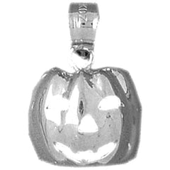 Sterling Silver Pumpkin Pendant