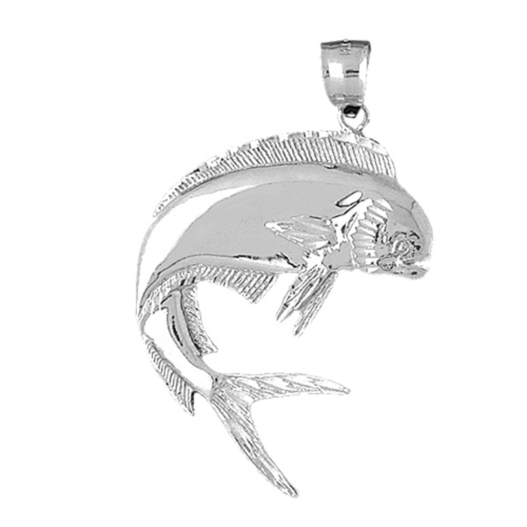 Sterling Silver Mahi Mahi Pendant
