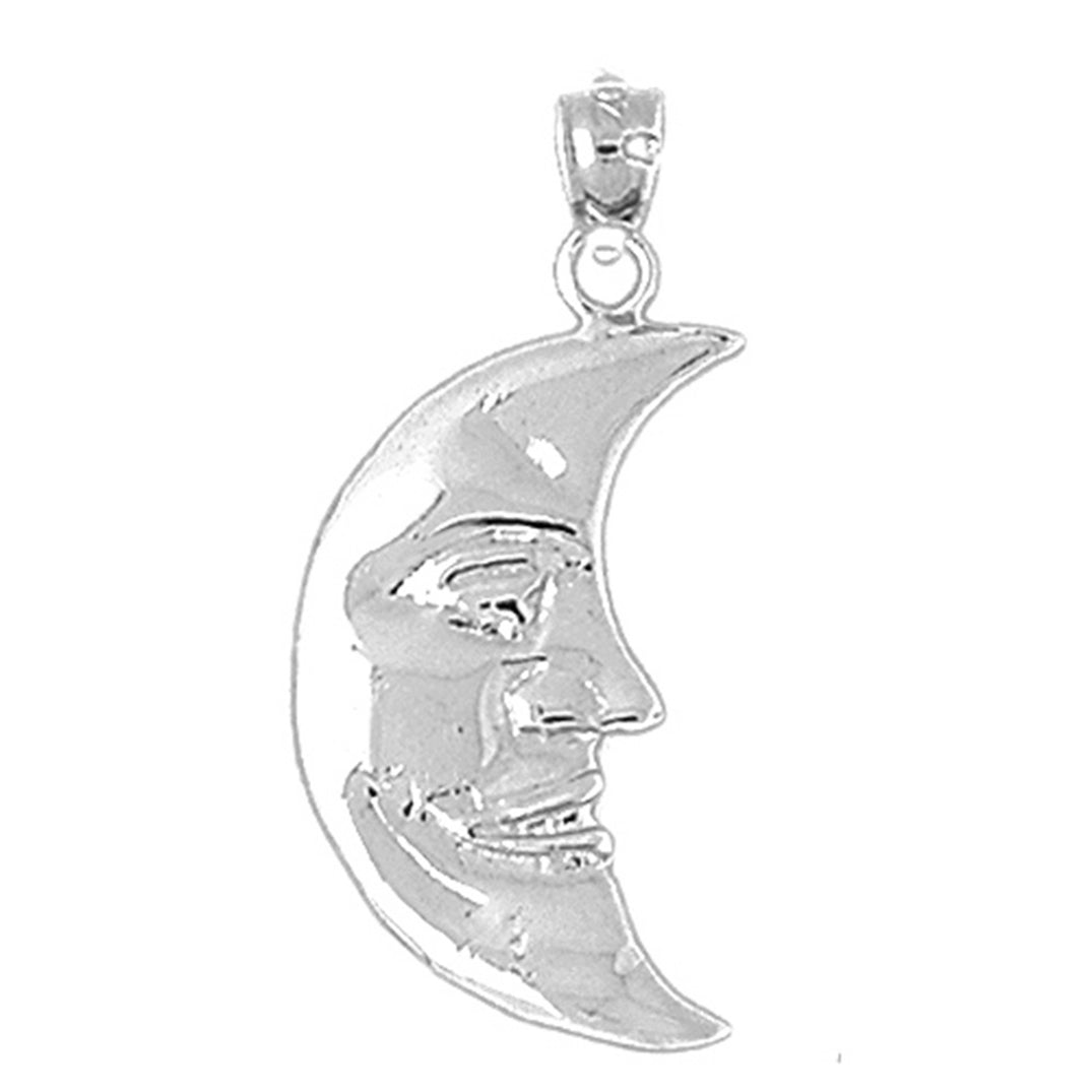 Sterling Silver Moon Pendant