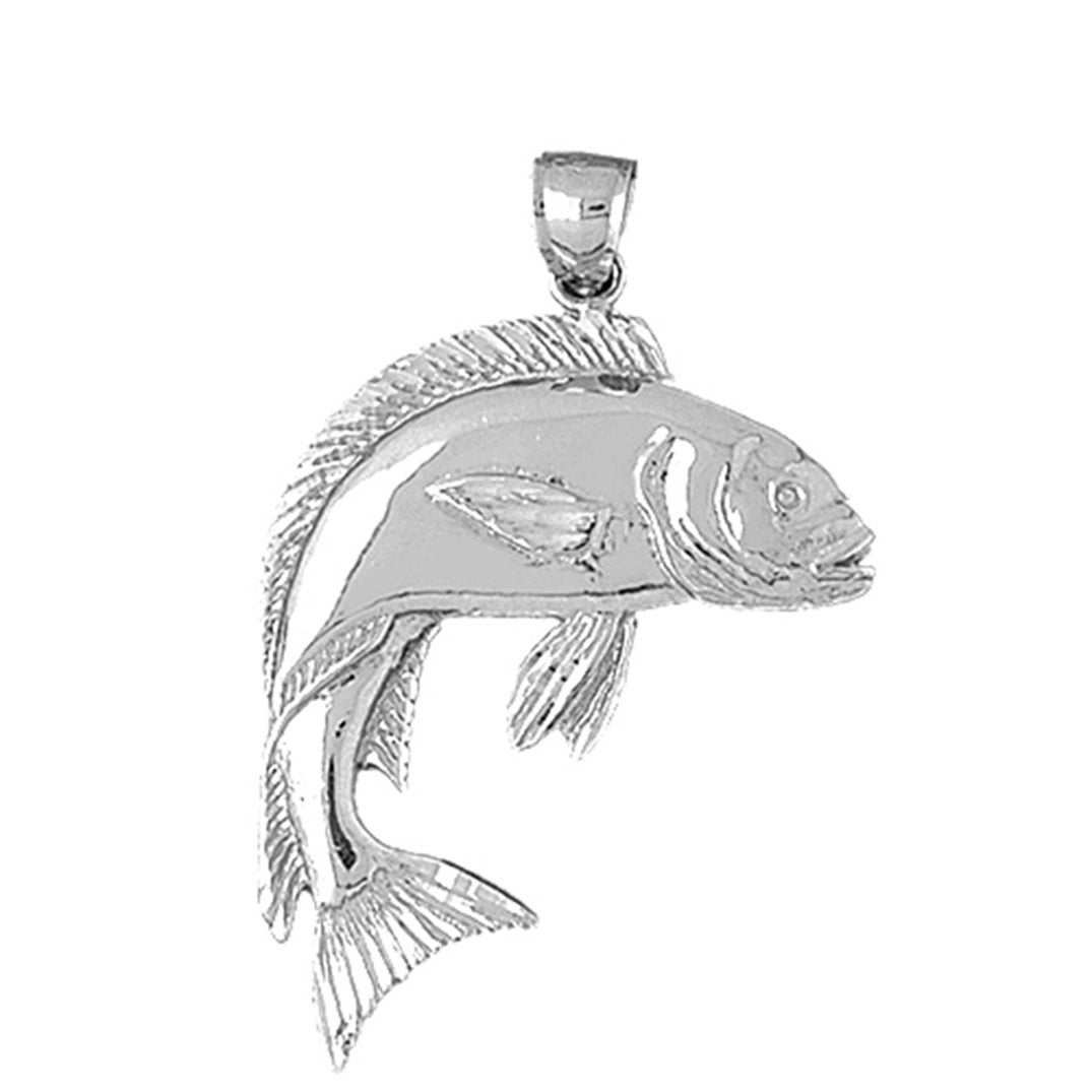 Sterling Silver Mahi Mahi Pendant