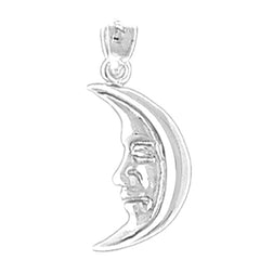 Sterling Silver Moon Pendant