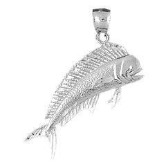 Sterling Silver Mahi Mahi Pendant