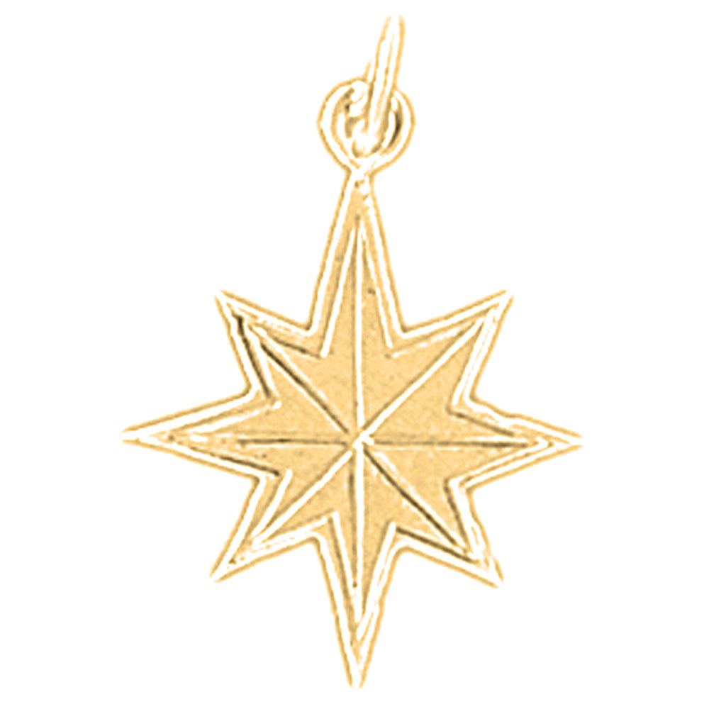 Yellow Gold-plated Silver Star Pendant
