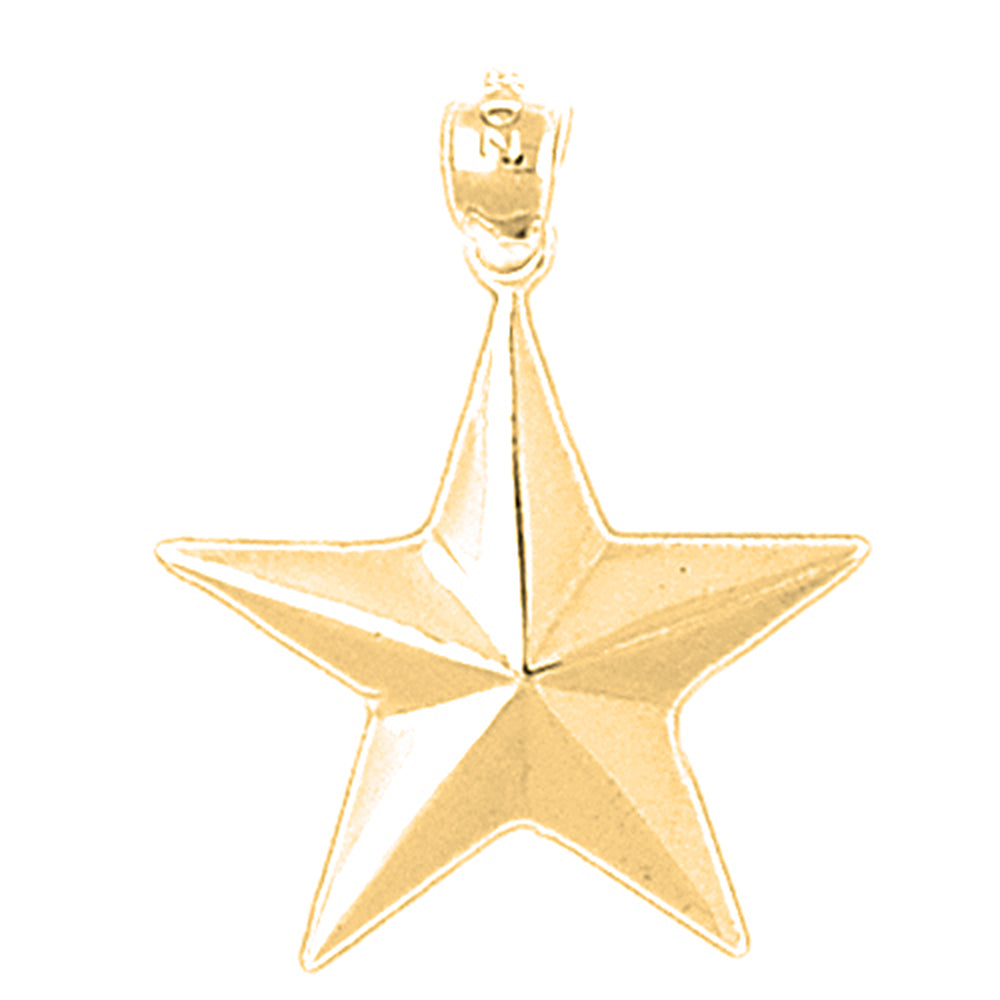 Yellow Gold-plated Silver Star Pendant