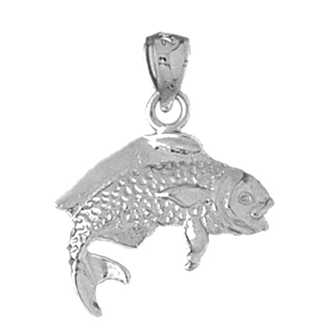 Sterling Silver Mahi Mahi Pendant