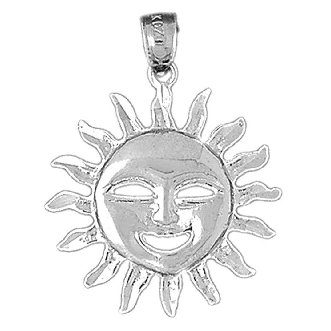 Sterling Silver Sun Pendant