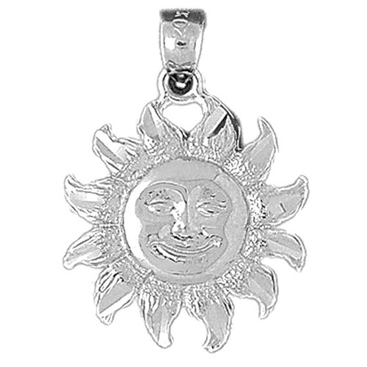 Sterling Silver Sun Pendant