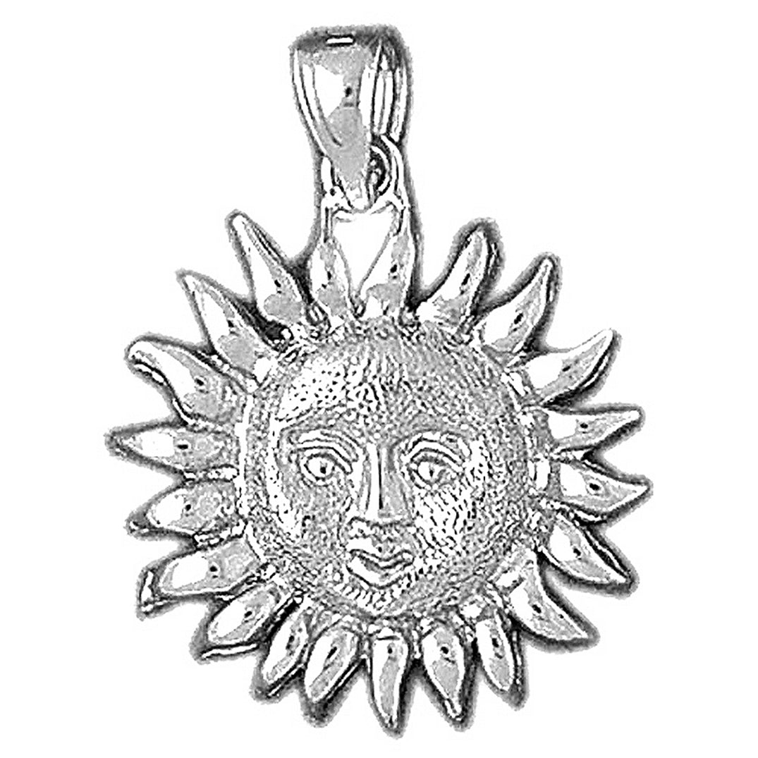 Sterling Silver Sun Pendant