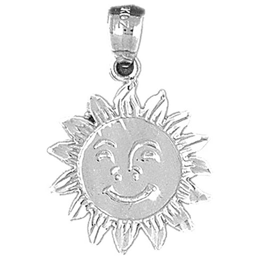 Sterling Silver Sun Pendant