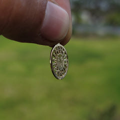 Sterling Silver Sun Pendant (Rhodium or Yellow Gold-plated)