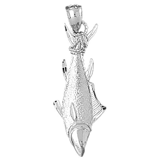 Sterling Silver Tuna Pendant