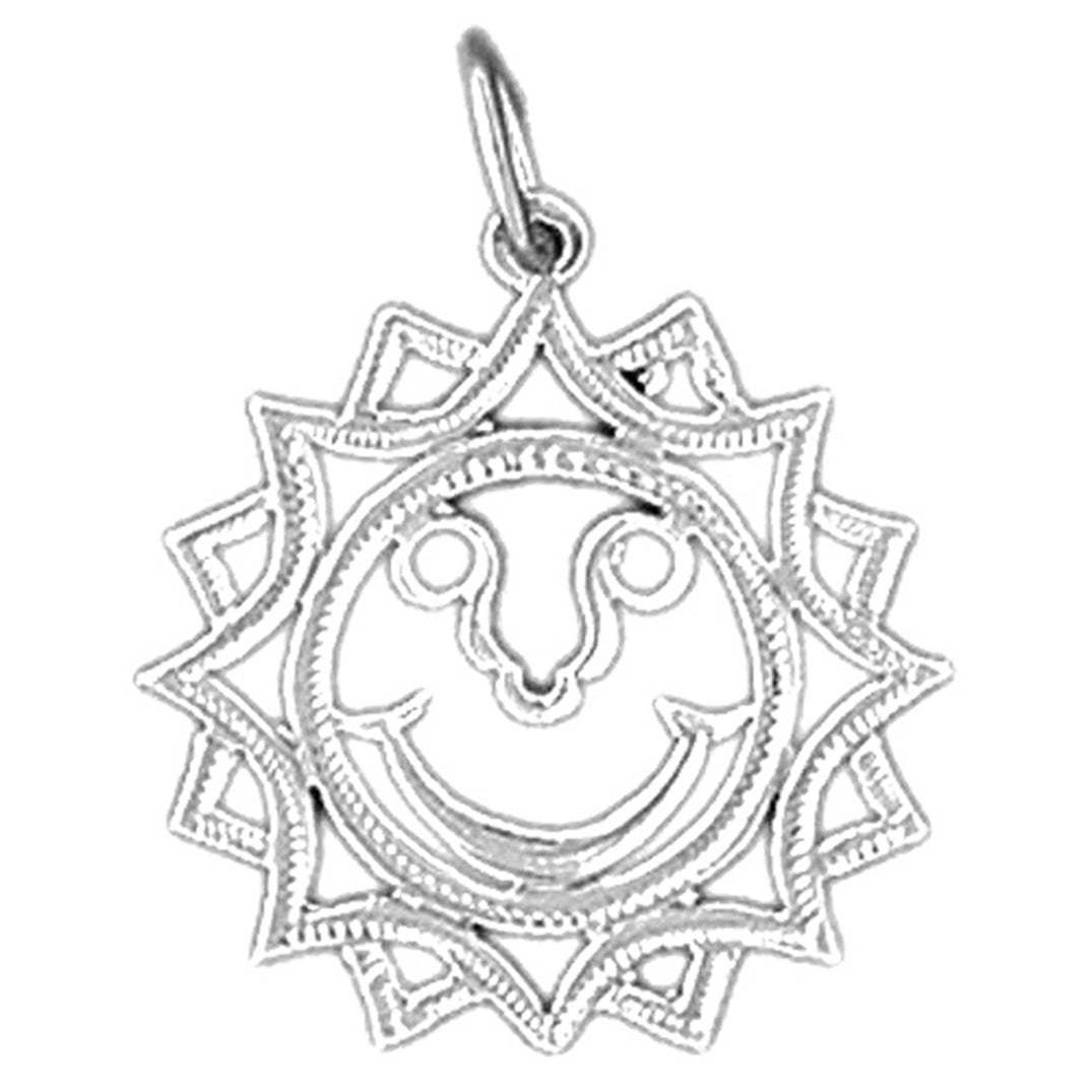 Sterling Silver Sun Pendant