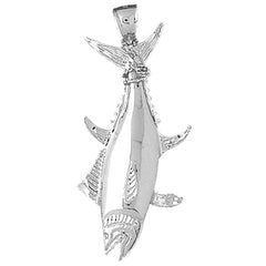 Sterling Silver Tuna Pendant