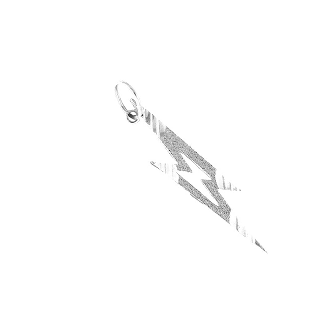 Sterling Silver Lightning Bolt Pendant
