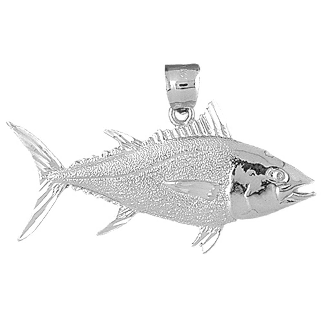 Sterling Silver Tuna Pendant