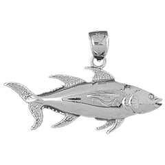 Sterling Silver Tuna Pendant