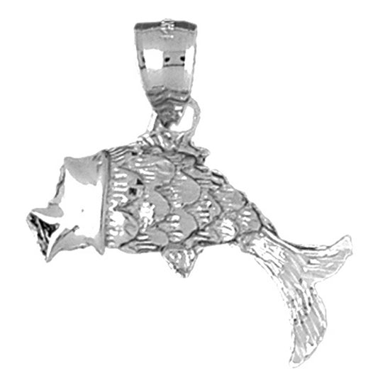Sterling Silver Goldfish Pendant