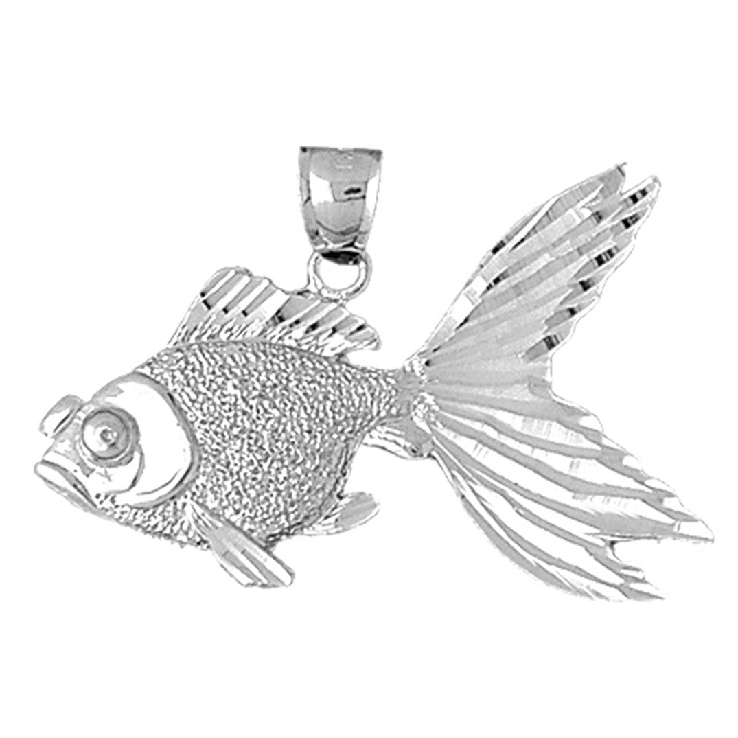 Sterling Silver Goldfish Pendant