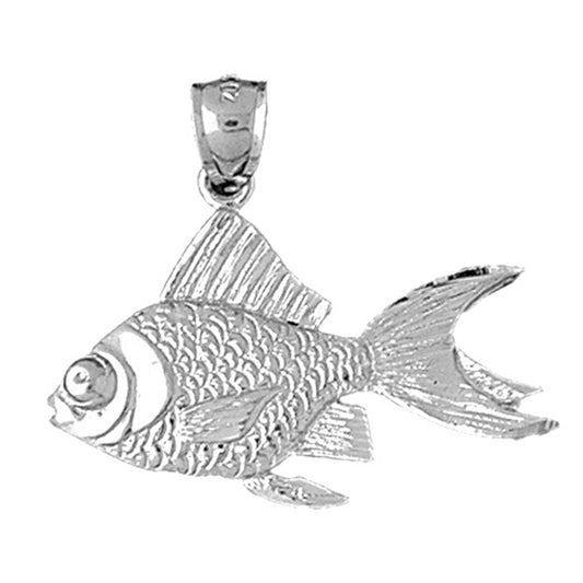 Sterling Silver Goldfish Pendant