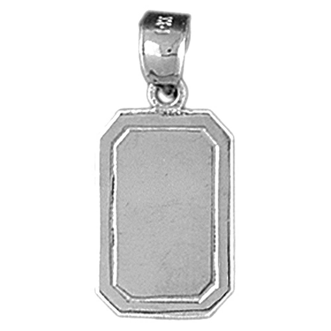 Sterling Silver Handcut Engraveable Plate Pendant