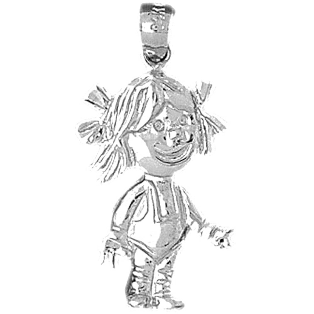 Sterling Silver Girl Pendant