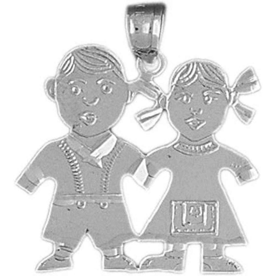 Sterling Silver Boy Pendant