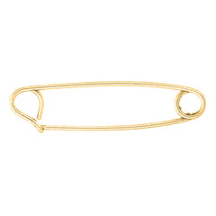 Yellow Gold-plated Silver Safety Pin Pendants