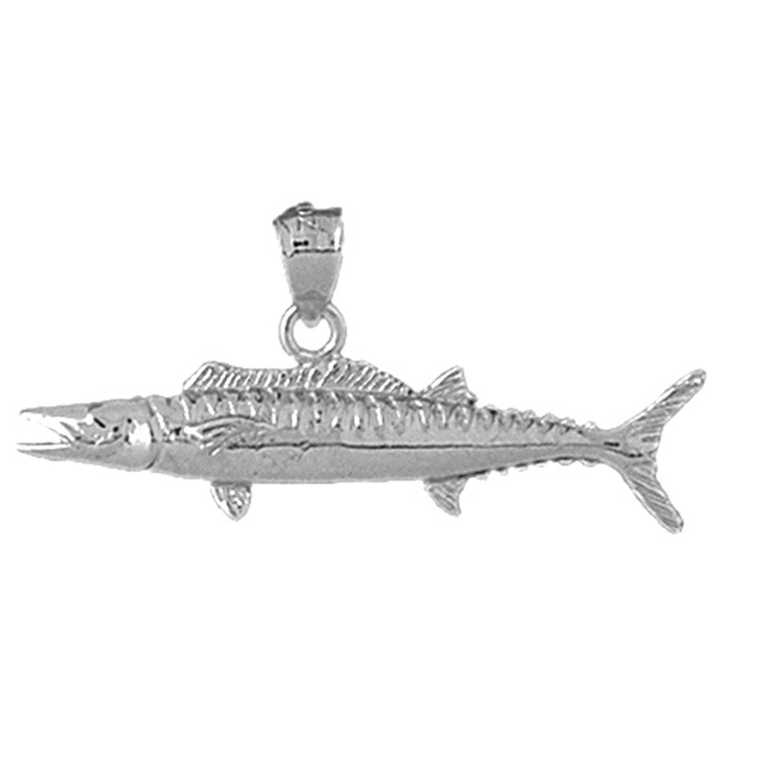 Sterling Silver Salmon Pendant