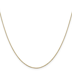 14K Yellow Gold 0.5mm Box Chain