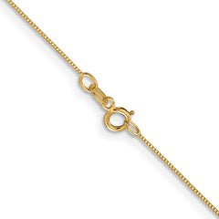 14K Yellow Gold 0.5mm Box Chain
