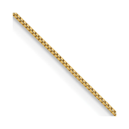 14K Yellow Gold 0.5mm Box Chain