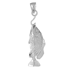 Sterling Silver Bass Pendant