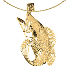 Colgante de bajo de plata de ley (bañado en rodio o oro amarillo)