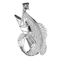 Sterling Silver Bass Pendant