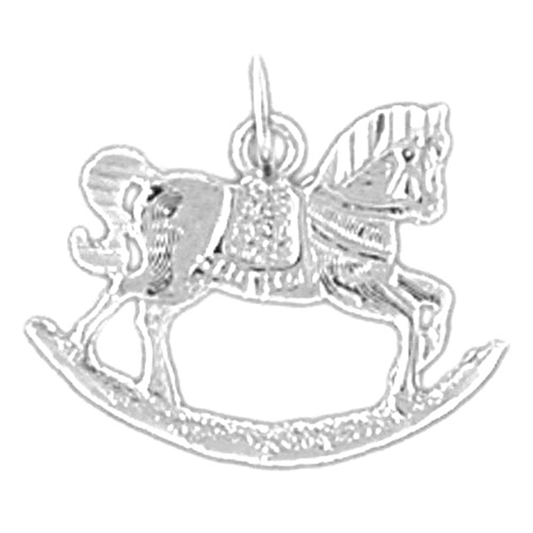 Sterling Silver Rocking Horse Pendant