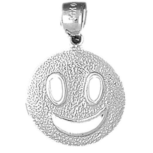 Sterling Silver Happy Face Pendant