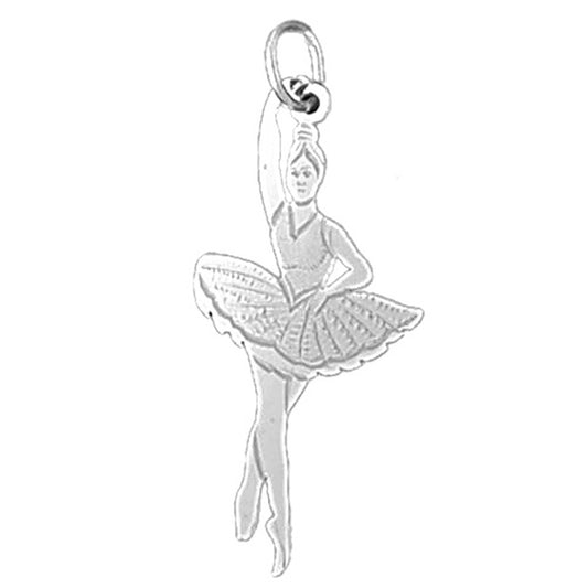 Sterling Silver Ballerina Pendant