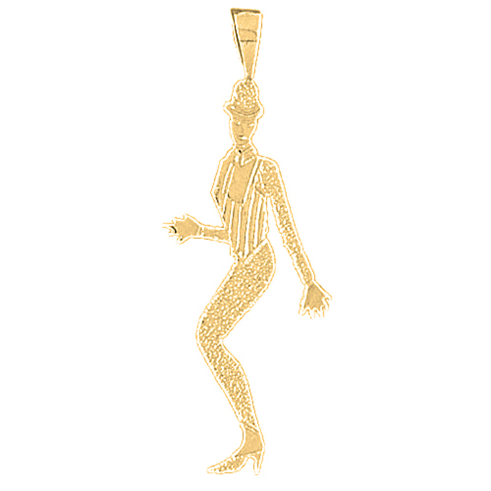 Yellow Gold-plated Silver Dancer Pendant